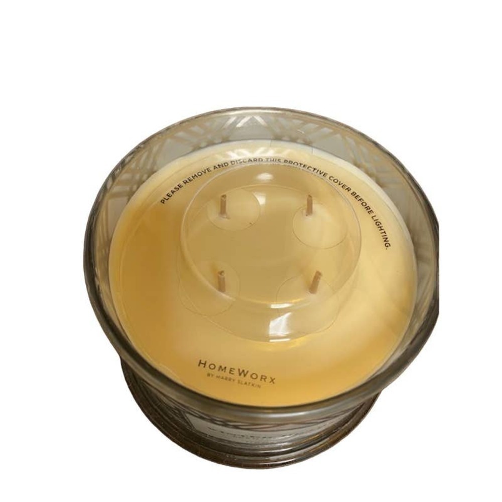 HomeWorx by Harry Slatkin 4 Wick Scented Candle Winter Hearth NEW - Picture 2 of 3
